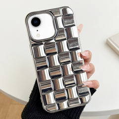 3D Cube Weave Texture Electroplating Phone Case, For iPhone XR, For iPhone XS Max, For iPhone 8 Plus / 7 Plus, For iPhone 6s Plus / 6 Plus, For iPhone 6s / 6