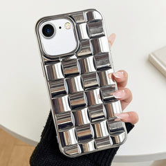 3D Cube Weave Texture Electroplating Phone Case, For iPhone XR, For iPhone XS Max, For iPhone 8 Plus / 7 Plus, For iPhone 6s Plus / 6 Plus, For iPhone 6s / 6