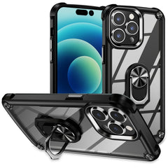 TPU + PC Lens Protection Phone Case with Ring Holder, For iPhone 16 Pro Max, For iPhone 16 Pro, For iPhone 16 Plus, For iPhone 16, For iPhone 15 Pro Max