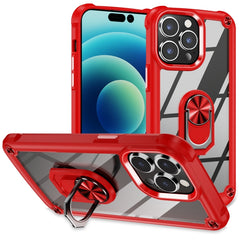 TPU + PC Lens Protection Phone Case with Ring Holder, For iPhone 16 Pro Max, For iPhone 16 Pro, For iPhone 16 Plus, For iPhone 16, For iPhone 15 Pro Max