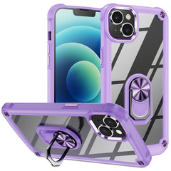 TPU + PC Lens Protection Phone Case with Ring Holder, For iPhone 15 Pro, For iPhone 15 Plus, For iPhone 15