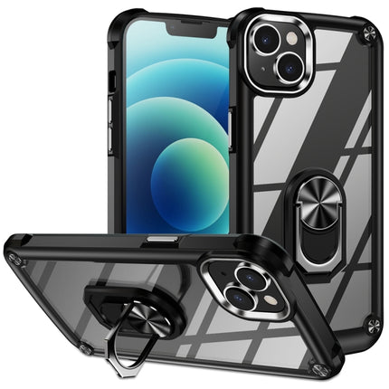 TPU + PC Lens Protection Phone Case with Ring Holder