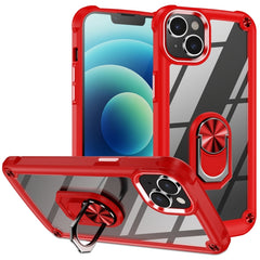 TPU + PC Lens Protection Phone Case with Ring Holder, For iPhone 15 Pro, For iPhone 15 Plus, For iPhone 15