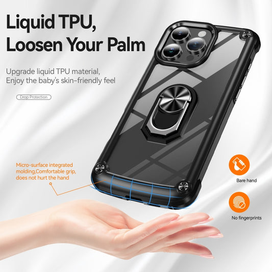 TPU + PC Lens Protection Phone Case with Ring Holder, For iPhone 16 Pro Max, For iPhone 16 Pro, For iPhone 16 Plus, For iPhone 16, For iPhone 15 Pro Max