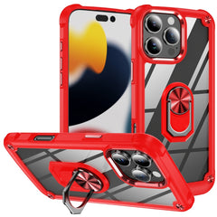 TPU + PC Lens Protection Phone Case with Ring Holder, For iPhone 16e, For iPhone 16 Pro Max, For iPhone 16 Pro, For iPhone 16 Plus