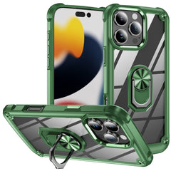 TPU + PC Lens Protection Phone Case with Ring Holder, For iPhone 16e, For iPhone 16 Pro Max, For iPhone 16 Pro, For iPhone 16 Plus