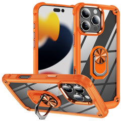 TPU + PC Lens Protection Phone Case with Ring Holder, For iPhone 16e, For iPhone 16 Pro Max, For iPhone 16 Pro, For iPhone 16 Plus