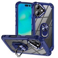 TPU + PC Lens Protection Phone Case with Ring Holder, For iPhone 16 Pro Max, For iPhone 16 Pro, For iPhone 16 Plus, For iPhone 16, For iPhone 15 Pro Max