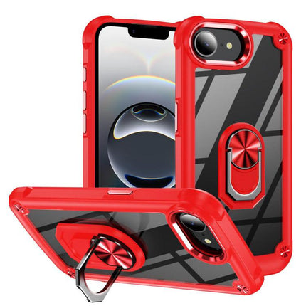 TPU + PC Lens Protection Phone Case with Ring Holder, For iPhone 17 Pro Max, For iPhone 17, For iPhone Air, For iPhone 16e