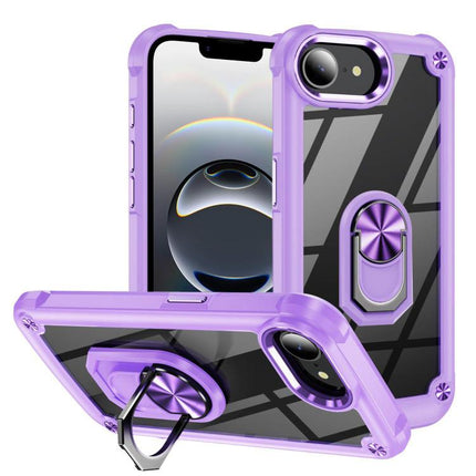 TPU + PC Lens Protection Phone Case with Ring Holder, For iPhone 17 Pro Max, For iPhone 17, For iPhone Air, For iPhone 16e
