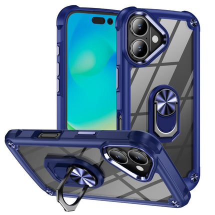 TPU + PC Lens Protection Phone Case with Ring Holder, For iPhone 17 Pro Max, For iPhone 17, For iPhone Air, For iPhone 16e