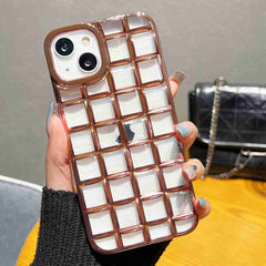 3D Grid Phone Case, For iPhone 14 Plus, For iPhone 14, For iPhone 14 Pro, For iPhone 14 Pro Max, For iPhone SE 2022 / SE 2020 / 8 / 7