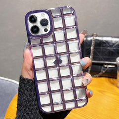 3D Grid Phone Case, For iPhone 14 Plus, For iPhone 14, For iPhone 14 Pro, For iPhone 14 Pro Max, For iPhone SE 2022 / SE 2020 / 8 / 7