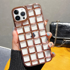 3D Grid Phone Case, For iPhone 14 Plus, For iPhone 14, For iPhone 14 Pro, For iPhone 14 Pro Max, For iPhone SE 2022 / SE 2020 / 8 / 7