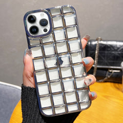 3D Grid Phone Case, For iPhone 14 Plus, For iPhone 14, For iPhone 14 Pro, For iPhone 14 Pro Max, For iPhone SE 2022 / SE 2020 / 8 / 7