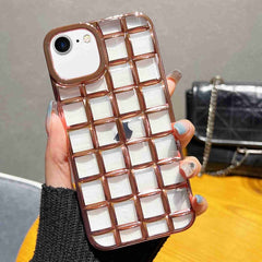 3D Grid Phone Case, For iPhone 14 Plus, For iPhone 14, For iPhone 14 Pro, For iPhone 14 Pro Max, For iPhone SE 2022 / SE 2020 / 8 / 7