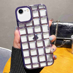 3D Grid Phone Case, For iPhone 14 Plus, For iPhone 14, For iPhone 14 Pro, For iPhone 14 Pro Max, For iPhone SE 2022 / SE 2020 / 8 / 7