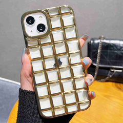 3D Grid Phone Case, For iPhone 13 Pro Max, For iPhone 13 Pro, For iPhone 13, For iPhone 13 mini, For iPhone 12 / 12 Pro