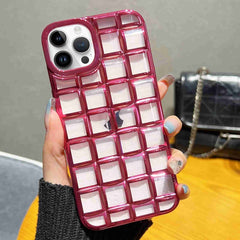 3D Grid Phone Case, For iPhone 13 mini, For iPhone 12 / 12 Pro, For iPhone 12 Pro Max, For iPhone 12 mini