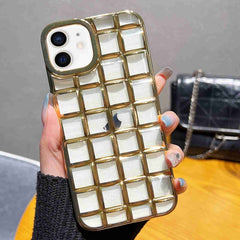 3D Grid Phone Case, For iPhone 13 mini, For iPhone 12 / 12 Pro, For iPhone 12 Pro Max, For iPhone 12 mini