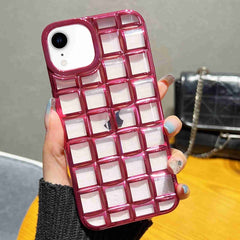 3D Grid Phone Case, For iPhone XS / X, For iPhone XR, For iPhone XS Max, For iPhone 8 Plus / 7 Plus