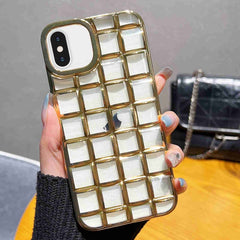 3D Grid Phone Case, For iPhone XS / X, For iPhone XR, For iPhone XS Max, For iPhone 8 Plus / 7 Plus