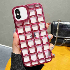 3D Grid Phone Case, For iPhone XS / X, For iPhone XR, For iPhone XS Max, For iPhone 8 Plus / 7 Plus