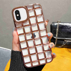 3D Grid Phone Case, For iPhone XS / X, For iPhone XR, For iPhone XS Max, For iPhone 8 Plus / 7 Plus