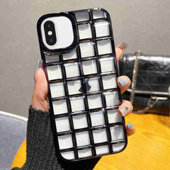 3D Grid Phone Case, For iPhone XS / X, For iPhone XR, For iPhone XS Max, For iPhone 8 Plus / 7 Plus