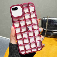 3D Grid Phone Case, For iPhone XS / X, For iPhone XR, For iPhone XS Max, For iPhone 8 Plus / 7 Plus