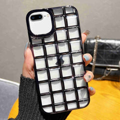 3D Grid Phone Case, For iPhone XS / X, For iPhone XR, For iPhone XS Max, For iPhone 8 Plus / 7 Plus