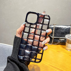 3D Grid Phone Case, For iPhone 13 mini, For iPhone 12 / 12 Pro, For iPhone 12 Pro Max, For iPhone 12 mini