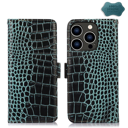 Crocodile Top Layer Cowhide Leather Phone Case, For iPhone 16 Pro, For iPhone 16 Plus, For iPhone 16, For iPhone 15 Pro Max, For iPhone 15 Pro, For iPhone 15 Plus