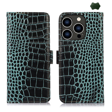 Crocodile Top Layer Cowhide Leather Phone Case, For iPhone 17 Pro Max, For iPhone 17 Pro, For iPhone 17, For iPhone Air, For iPhone 16e, For iPhone 16 Pro Max