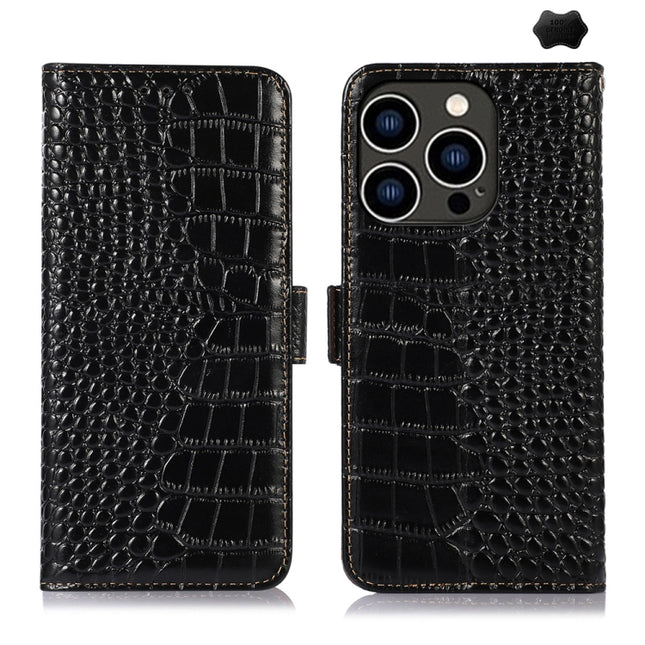 Crocodile Top Layer Cowhide Leather Phone Case, For iPhone 16 Pro, For iPhone 16 Plus, For iPhone 16, For iPhone 15 Pro Max, For iPhone 15 Pro, For iPhone 15 Plus