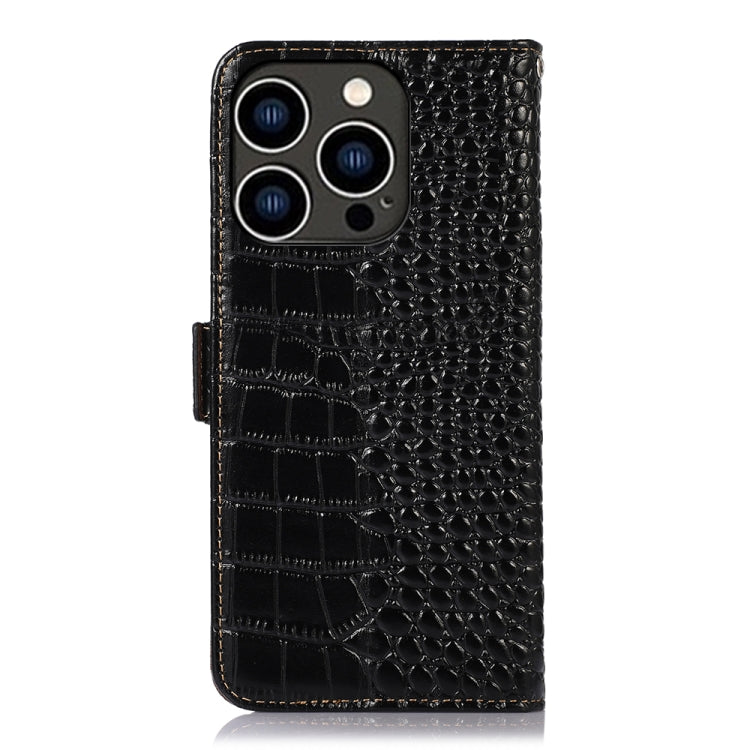 Crocodile Top Layer Cowhide Leather Phone Case