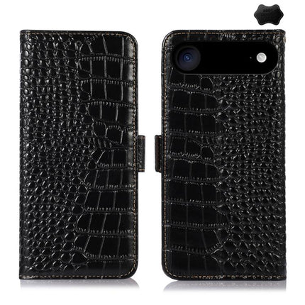 Crocodile Top Layer Cowhide Leather Phone Case, For iPhone 17 Pro Max, For iPhone 17 Pro, For iPhone 17, For iPhone Air, For iPhone 16e, For iPhone 16 Pro Max