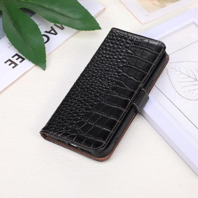 Crocodile Top Layer Cowhide Leather Phone Case, For iPhone 17 Pro Max, For iPhone 17 Pro, For iPhone 17, For iPhone Air, For iPhone 16e, For iPhone 16 Pro Max