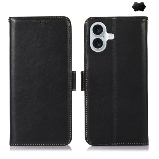Crazy Horse Top Layer Cowhide Leather Phone Case, For iPhone 16 Plus, For iPhone 16, For iPhone 15 Pro Max, For iPhone 15 Pro, For iPhone 15 Plus, For iPhone 15