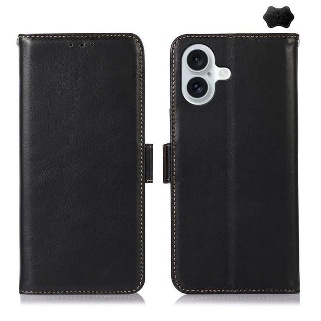 Crazy Horse Top Layer Cowhide Leather Phone Case, For iPhone 18 Pro / 17 Pro, For iPhone 18 Pro Max / 17 Pro Max, For iPhone 17, For iPhone 17 Air, For iPhone 16 Pro Max, For iPhone 16 Pro