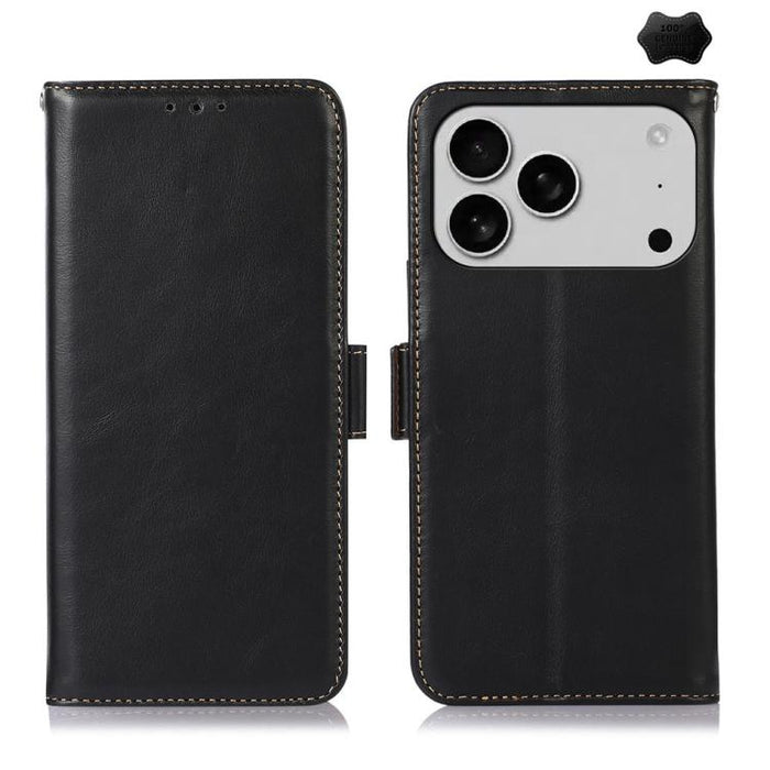 Crazy Horse Top Layer Cowhide Leather Phone Case, For iPhone 18 Pro / 17 Pro, For iPhone 18 Pro Max / 17 Pro Max, For iPhone 17, For iPhone 17 Air, For iPhone 16 Pro Max, For iPhone 16 Pro