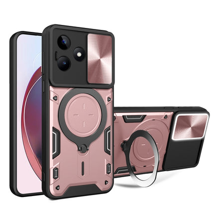 CD Texture Sliding Camshield Magnetic Holder Phone Case, For Realme 11 4G Global, For Realme 11 5G Global / 11x 5G, For Realme C53 4G / Narzo N53, For Realme C65 4G