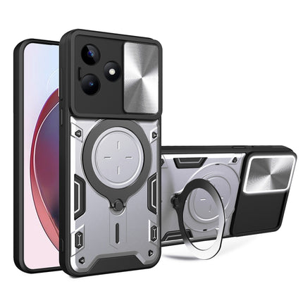 CD Texture Sliding Camshield Magnetic Holder Phone Case, For Realme 11 4G Global, For Realme 11 5G Global / 11x 5G, For Realme C53 4G / Narzo N53, For Realme C65 4G