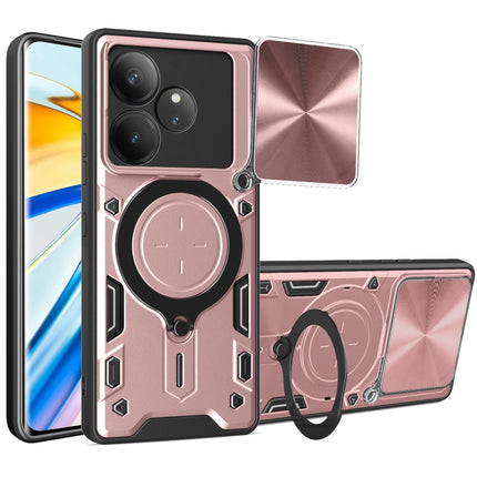 CD Texture Sliding Camshield Magnetic Holder Phone Case, For Realme C61 / C63, For Realme GT 6T, For Realme 12 5G Global, For Realme 12 Pro / 12 Pro+ / 12+
