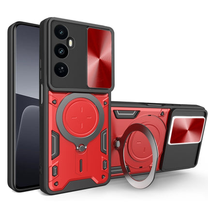 CD Texture Sliding Camshield Magnetic Holder Phone Case, For Realme 11 4G Global, For Realme 11 5G Global / 11x 5G, For Realme C53 4G / Narzo N53, For Realme C65 4G