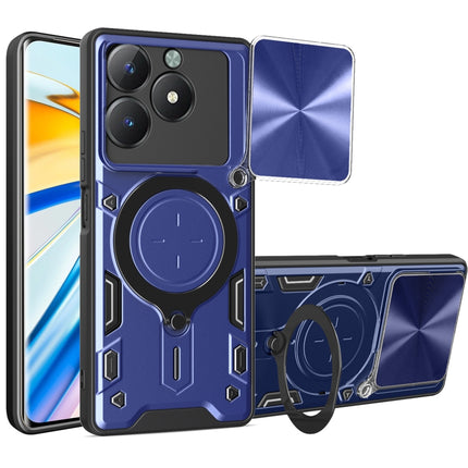 CD Texture Sliding Camshield Magnetic Holder Phone Case, For Realme C61 / C63, For Realme GT 6T, For Realme 12 5G Global, For Realme 12 Pro / 12 Pro+ / 12+