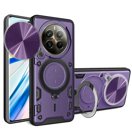 CD Texture Sliding Camshield Magnetic Holder Phone Case, For Realme C61 / C63, For Realme GT 6T, For Realme 12 5G Global, For Realme 12 Pro / 12 Pro+ / 12+