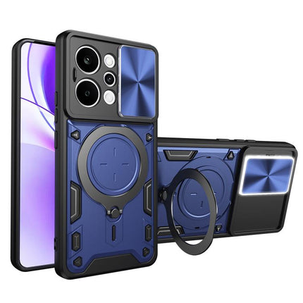 CD Texture Sliding Camshield Magnetic Holder Phone Case, For Realme P4 Power 5G, For Realme 16 Pro / 16 Pro+ 5G, For Realme 15x 5G, For Realme P3 5G / 14 5G Global