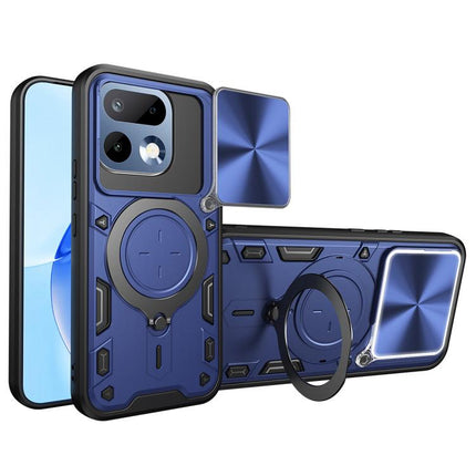 CD Texture Sliding Camshield Magnetic Holder Phone Case, For Realme P4 Power 5G, For Realme 16 Pro / 16 Pro+ 5G, For Realme 15x 5G, For Realme P3 5G / 14 5G Global