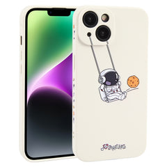 Astronaut Swinging Pattern TPU Phone Case, For iPhone 14 Plus, For iPhone 14, For iPhone 14 Pro, For iPhone 14 Pro Max, For iPhone SE 2022 / SE 2020 / 8 / 7, For iPhone 13 Pro Max, For iPhone 13 Pro, For iPhone 13, For iPhone 13 mini, For iPhone 12